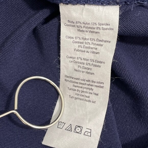 Alo Yoga Entwine Leggings‎ Size XS Rich Navy Blue Cut Out Mid Rise Athletic - Picture 6 of 8